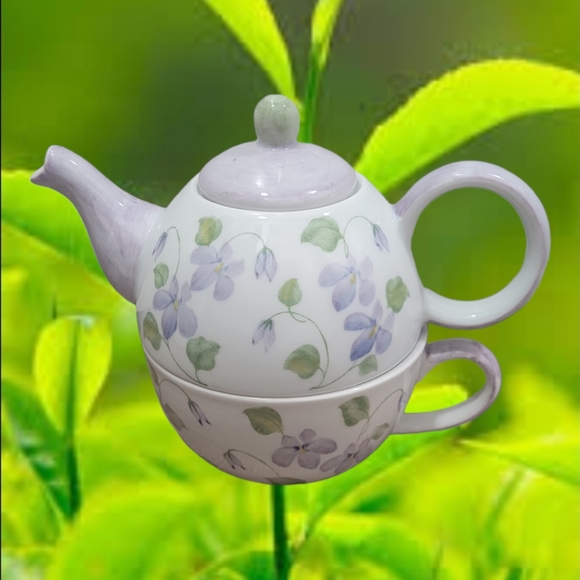 Source Unknown | Kitchen | Vintage Stackable 3 Pcset Tea For One Free ...